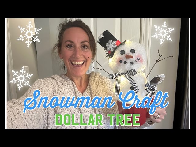 ❄️ SNOWMAN DIY ❄️ DOLLAR TREE CRAFT |DOLLAR TREE WINTER DIY ☃️