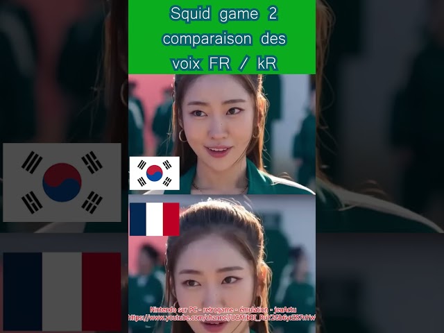 Squid game 2 -Thanos language KOREAN VS FRENCH  #squidgame2 #squidgame #vs #voice