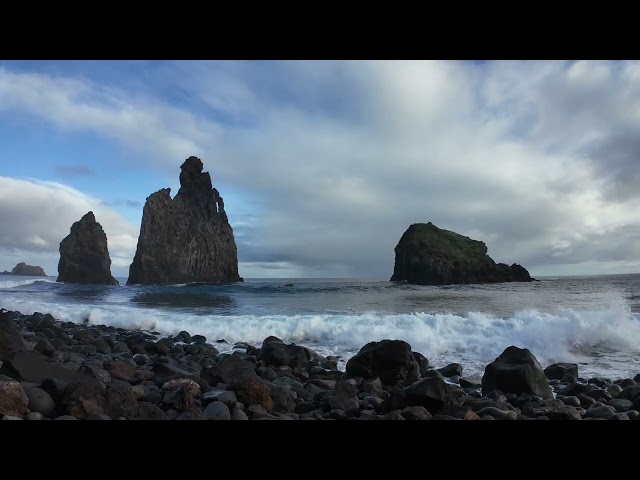 8K Ocean Waves 🌊 | ASMR Nature Sounds for Sleep, Relaxation & Meditation | Ilhéus da Janela, Madeira