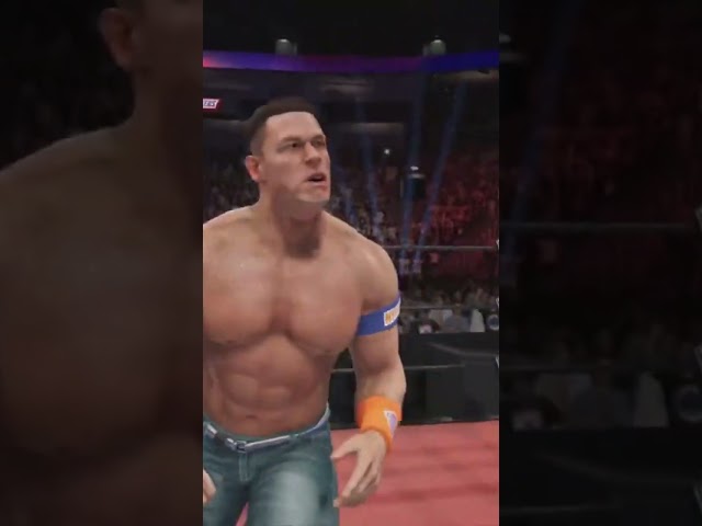 JOHN CENA WINS AGAINST AJ STYLES #wwe#wwe2k24#cesar#wrestling