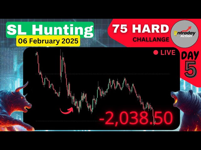 75 Hard Day 5 || Live Option Trading using SL Hunting.