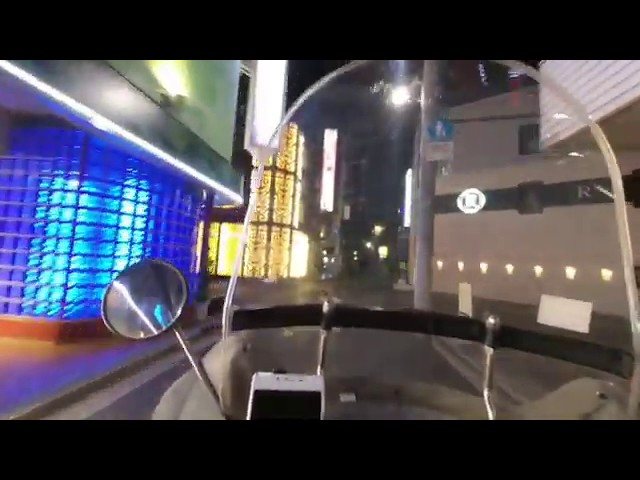 Insta360 EVO 3DVR180 Low light Night drive Test in Uguisudani