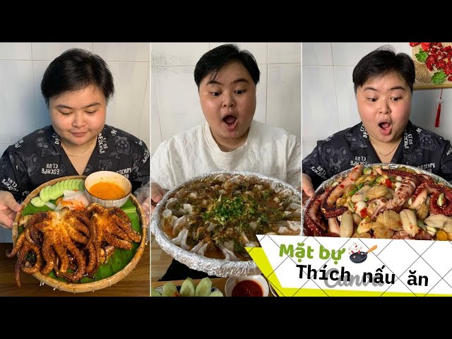 Mukbang Bạch Tuộc Đẫm Sốt Siêu Cay Và Tôm Sống Sốt Thái Siêu Đã - Tê Tái Tâm Hồn Ăn Uống