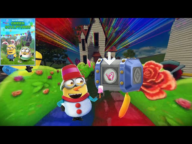 Special Mission Green Sculptures At Residential Area Dino and Snowman Minion |St 1 Ep 3|FHD