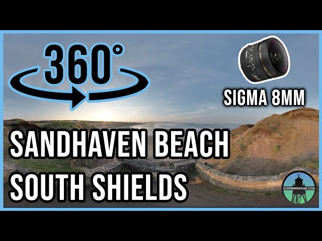 Sigma 8mm Fisheye - Sandhaven Beach Sunset, South Shields | 360° Photography VR