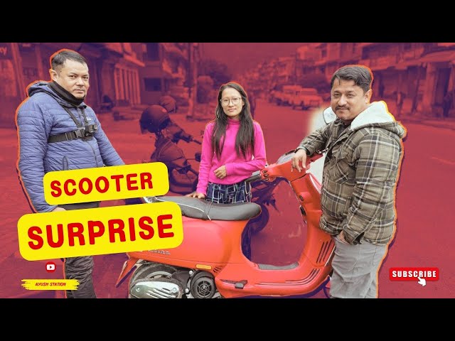 AabuKhaireni | Scooter Surprise | Mero Bhaile Timro Sathi Bhagayo | Ayush station