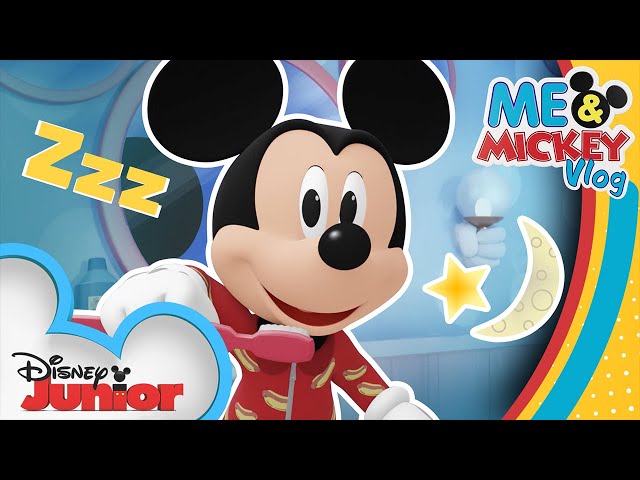 Mickey Mouse's Bedtime Routine 😴 | Me & Mickey | Vlog 10 | Back to School | @disneyjr