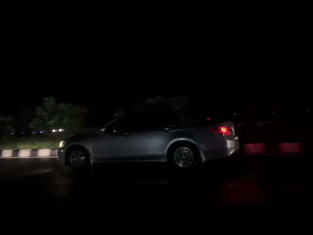 Honda Accord Night Drive Highway Third Person POV