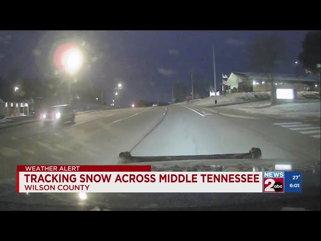 Tracking Middle TN's snowy roads