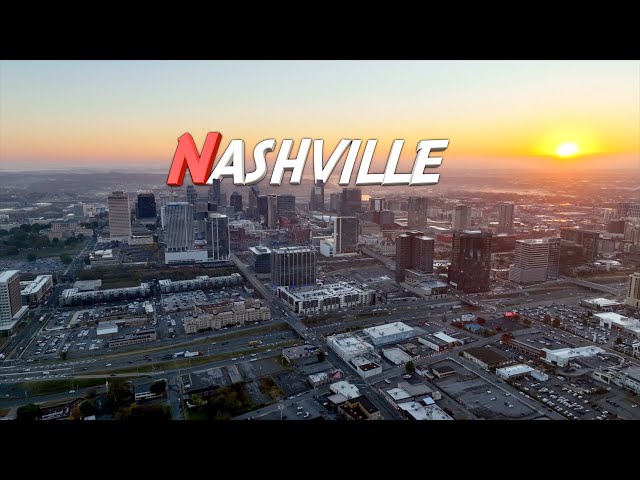 A Bird's-Eye View of Nashville, Tennessee - Cinematic Footage - 2022