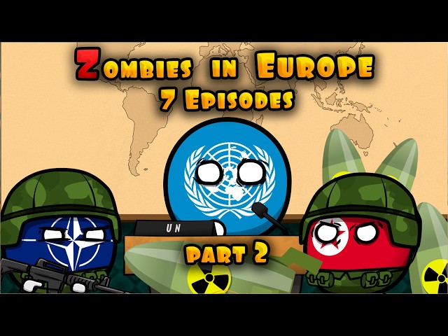 Zombies in Europe 7 part 2. voting at the UN. Countryballs