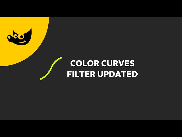 New in GIMP: Updated Color Curves Filter