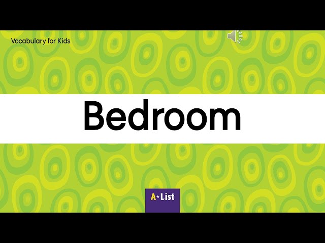 Vocabulary for Kids l Bedroom