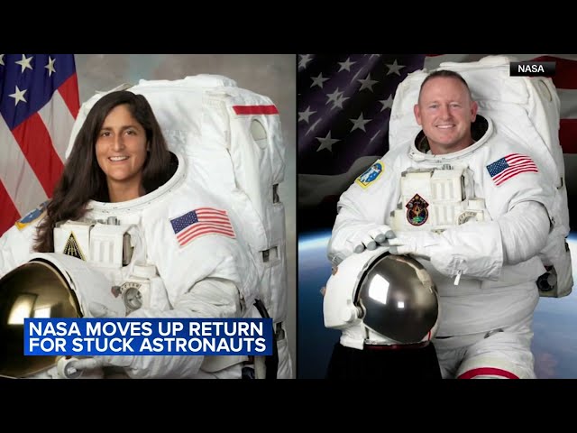 NASA moves up return date for 2 stuck astronauts