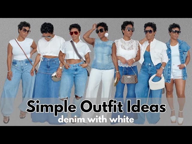 SIMPLE OUTFIT IDEAS | Denim and White | Tiquana | Life with Q