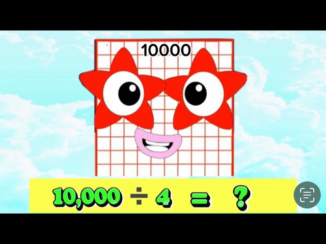 NUMBERBLOCKS GIANT NUMBERS DIVISIBLE BY 4 | DIVISION OF BIG NUMBER | LEARN TO COUNT | hello george