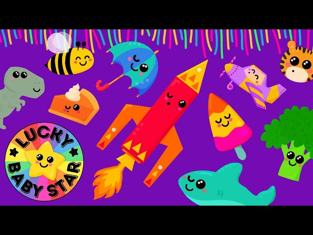 🍍 We’re Going on a Rocket Trip! 🚀 Baby Sensory Party Mix with Dancing Fruit & Veg 🎉