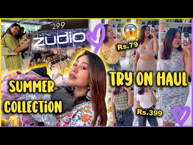 ZUDIO SHOPPING & TRY ON HAUL At ₹49😍 Summer Tops, Dresses, Jeans & Shoes Collection! ThatQuirkyMiss