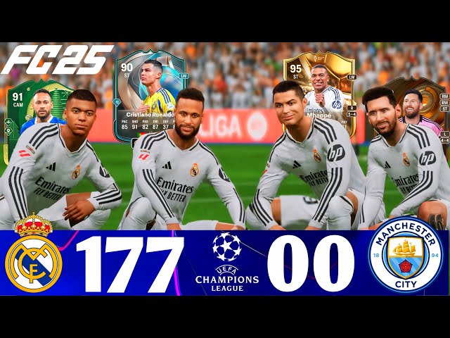 FC 25 - What Happen If Ronaldo Messi Neymar And Mbappe Play Together On Real Madrid