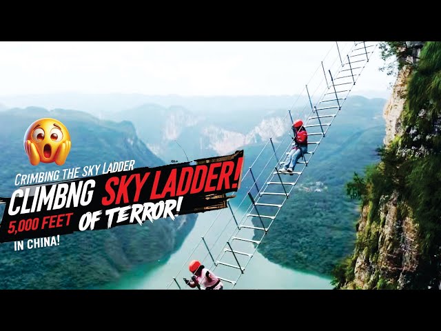 😱 China's DEADLIEST Cliff Trails at 5,000 Feet! #mounthua #mustwatch