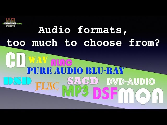 Audio formats: too much to choose from?