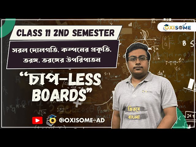 Simple harmonic motion, Damped oscillation, wave | Class 11 Physics