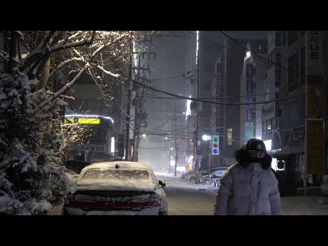 3 minutes Real situation | Seoul Gyodae Station Transformer Explosion Accident Heavy Snow