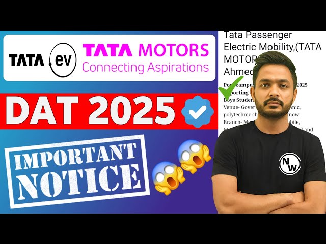 TATA MOTORS Hiring Updates 2025 | Important Notice TATA Motors 2025 | Recruitment 2025 | Latest Jobs