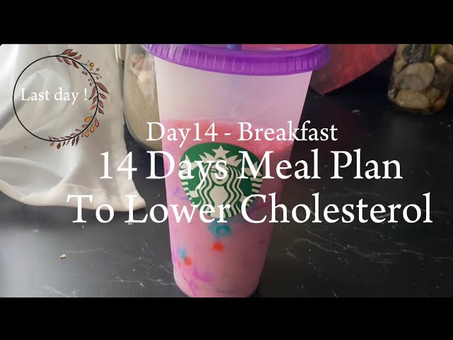 Day 14 - Breakfast- 14 Days Meal plan to lower cholesterol - Berry coconut 🥥 Oats smoothie recipe