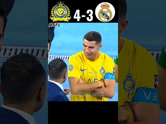 Ronaldo Last Minutes Goals Al Nassr vs Real Madrid Friendly Match 2025 imaginary #football #shorts