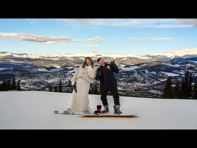 Snowboarding in a Wedding Dress?! Adventure Elopement Goals! | Teaser Trailer