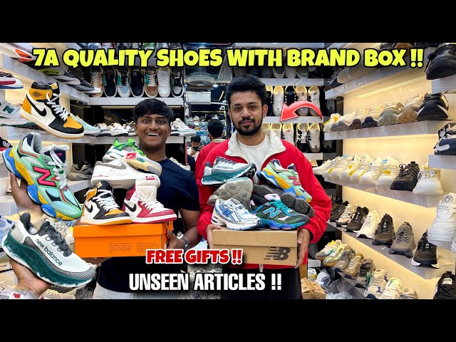 Cheapest 7A Quality Shoes In Mumbai | First Copy Branded Shoes Market | 9A Quality Shoes Shop