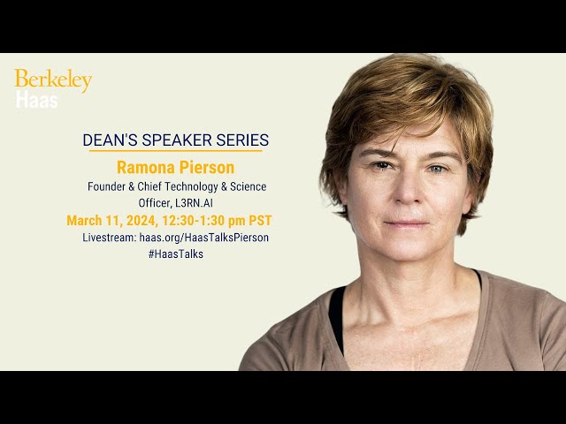 Dean's Speaker Series | Ramona Pierson, Founder & Chief Technology & Science Officer, L3RN.AI