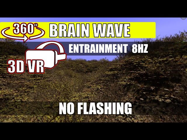 360 3D VR - 8HZ Brain Wave Entrainment Video - Cinematic Song 64 - No Flashing