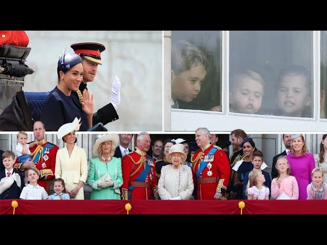 Who is on Buckingham Palace balcony? The extended royal family joined Queen including Meghan