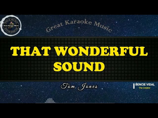 That Wonderful Sound (KARAOKE) Tom Jones