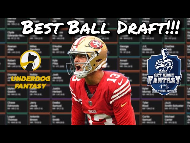 Live Fantasy Football Draft | Underdog Fantasy $7 Poodle entry $40K to 1st Place| GRFN Ep. 257