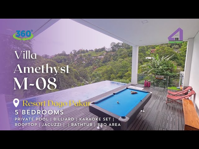 Villa Amethyst M-08 (View 360 Derajat) Dago 5 Bedrooms With Private Pool | Billiard | Karaoke Set