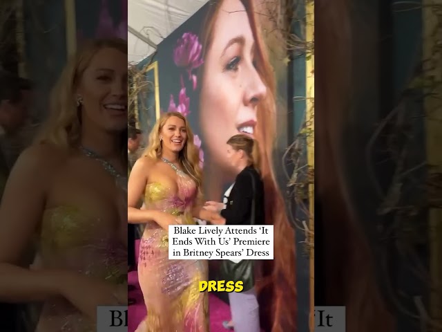 Blake Lively Rocks Britney Spears' Dress at Premiere! 😍✨ #itendswithus