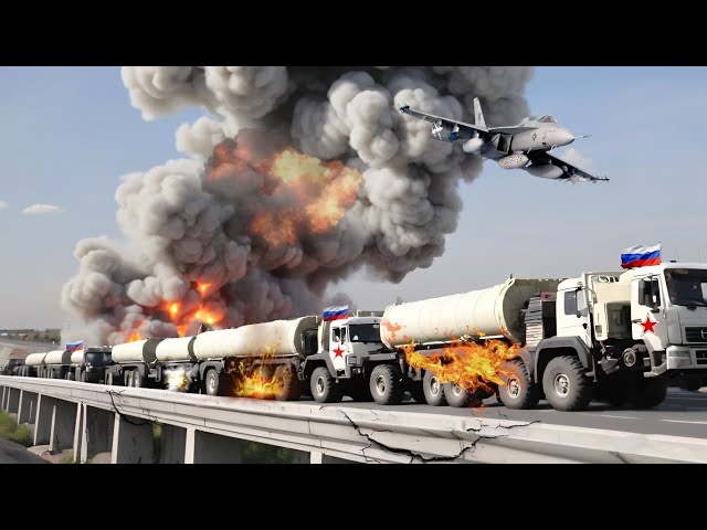 PUTIN'S Biggest Loss! Russia's 750-Ton Ammunition Supply Convoy Destroyed by Ukraine