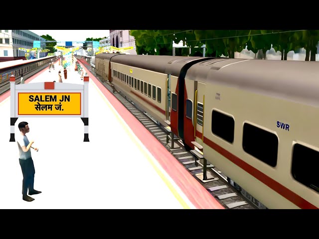 TRAIN HIGH SPEED CROSSING IN STATION | BUMPY RAILROAD | Train Simulator | Railworks | STG GAMING