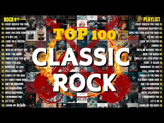 Classic Rock 70s 80s 90s Full Album ⚡Queen, Bon Jovi, ACDC, Metallica, Nirvana, Guns N Roses, U2