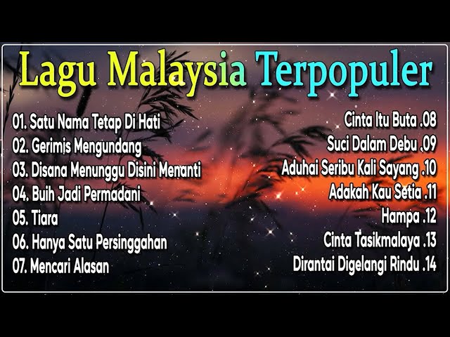 LAGU MALAYSIA terbaik rock slow 🔔Full album Nostalgia 90an🔊Top Malaysia Album 2024☕