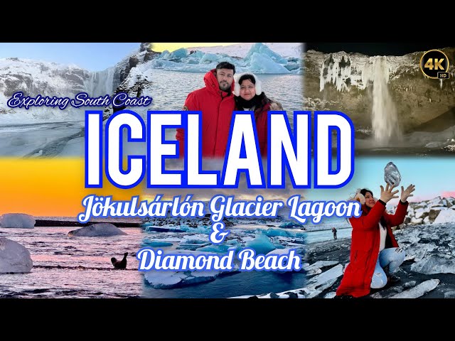 South Coast, ICELAND: Jökulsárlón Glacier Lagoon, Diamond Beach & Waterfalls | Travel Guide Hindi 4K