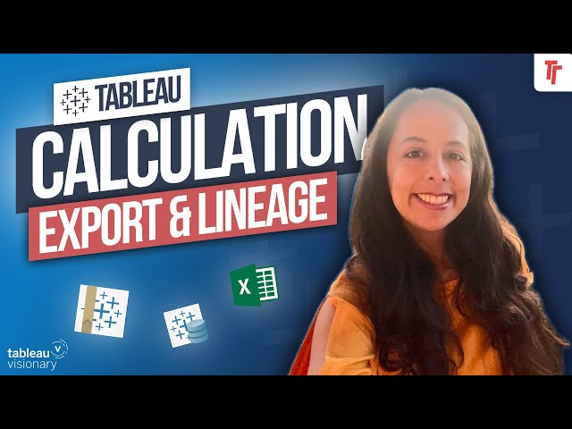 Tableau Calculation Export Tool with Ana Rey de Castro | Tableau Conversations