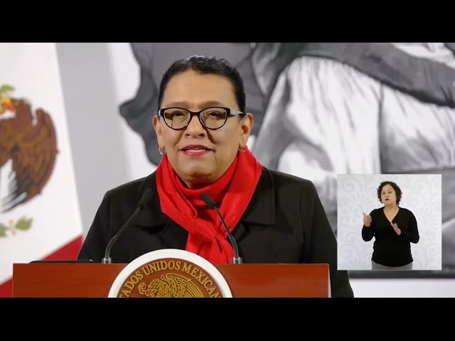 Secretaria Rosa Icela Rodríguez sobre programa “Bienvenidas Heroínas y Héroes Paisanos”