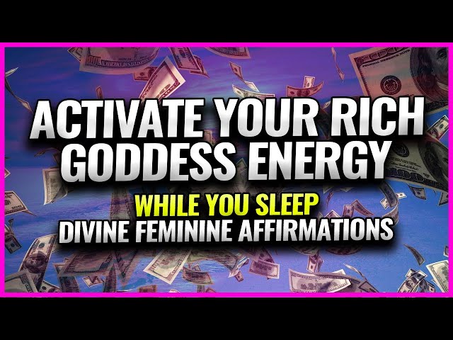 MANIFEST WEALTH, LUXURY AND SUCCESS while you SLEEP💰✨🧲 | Goddess Energy Sleep Affirmations