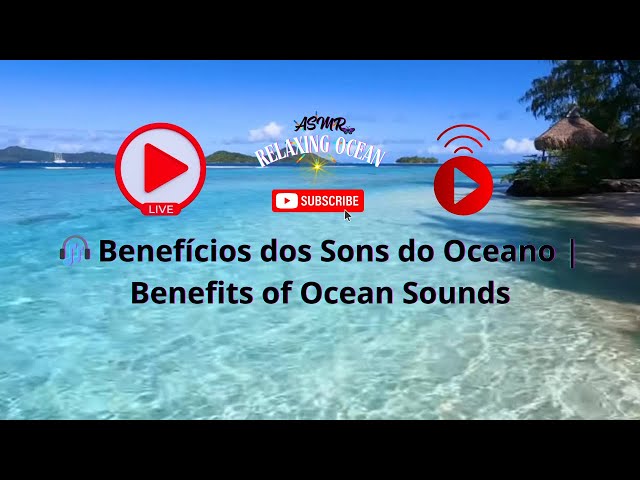 🌊 ASMR Relaxing Ocean Sounds | Sons Relaxantes do Oceano para Dormir, Meditar e Aliviar o Estresse