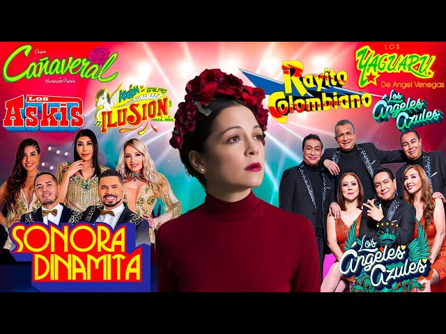 La Sonora Dinamita y Los Angeles Azules - Mix Cumbias para Bailar toda Noche - Cumbia Grandes Éxitos