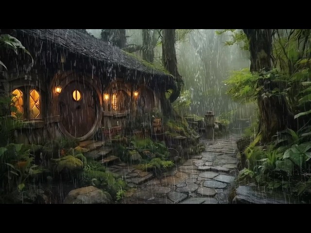 ☔A Peaceful Melody in the Rainy Forest 🌿